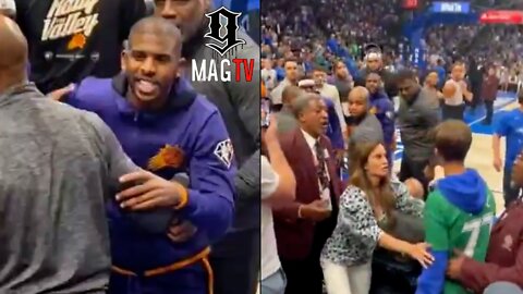 Chris Paul Was About To Get Active On Fan Touching His Family! 😱