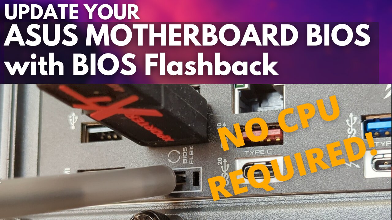 BIOS Flashback ASUS Motherboard Update Guide - Intel & AMD - AM5, Z790, Z690, B660, Z170, etc.