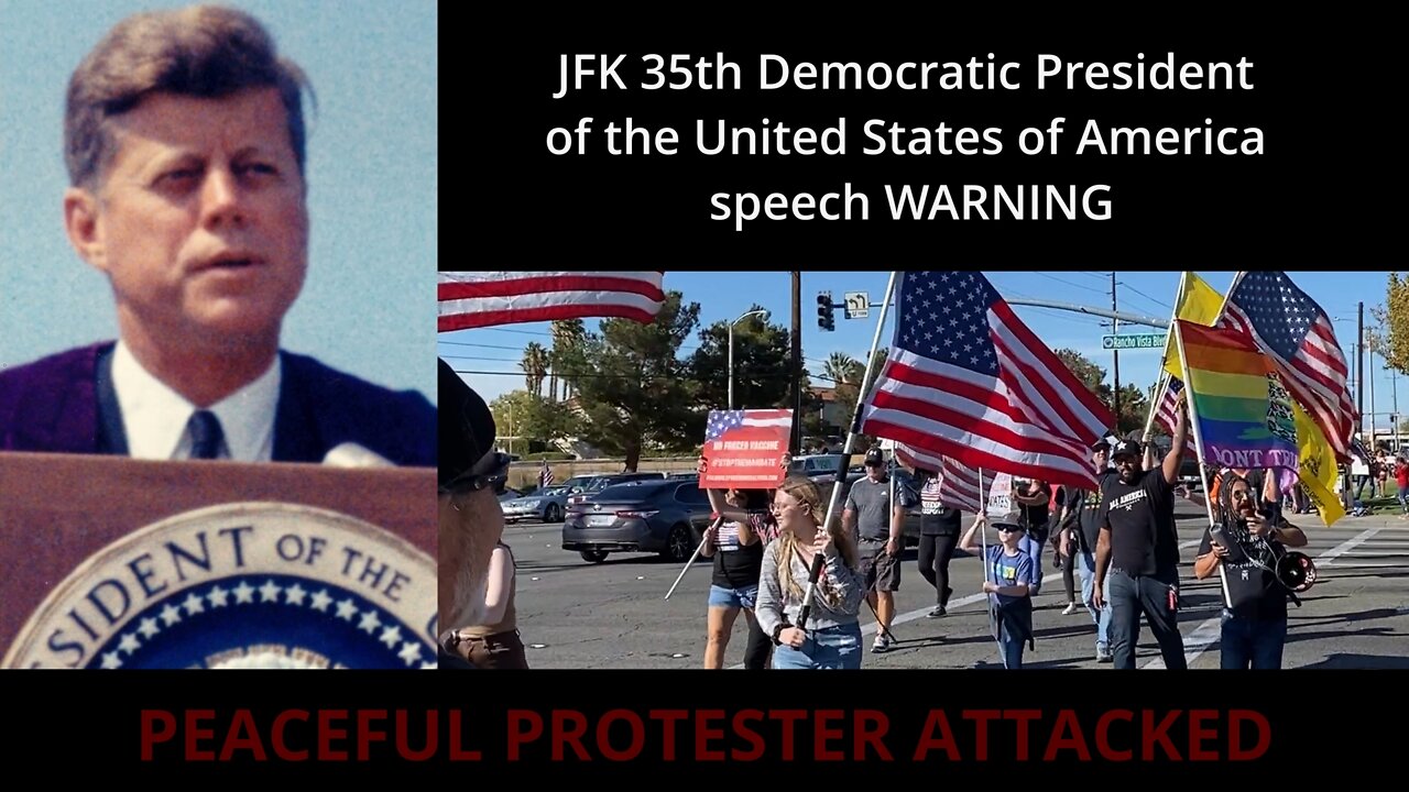 Peaceful Protester Attacked