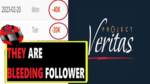 Project Veritas to LOSE 300 000 FOLLOWERS on TWITTER & 70 000 on YOUTUBE