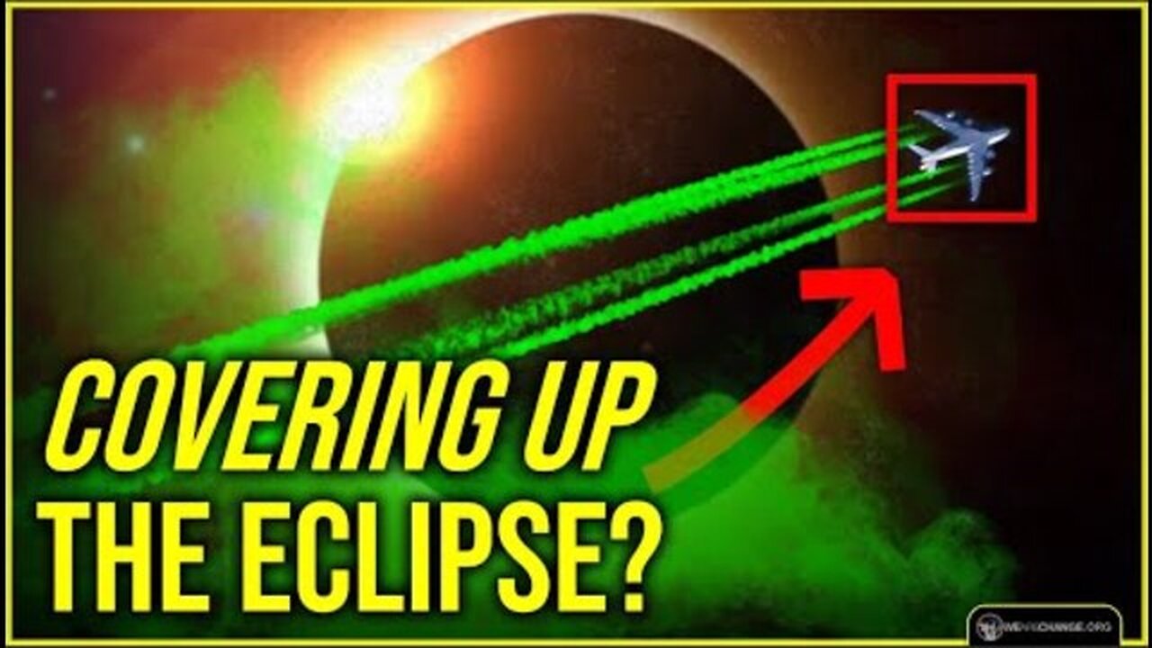 HOLD UP! DURING THE ECLIPSE THEY'RE SPRAYING SOMETHING IN THE SKY??