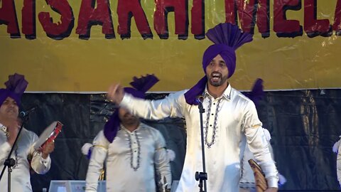 Men's Punjabi dance at Vaisakhi Mela 2021