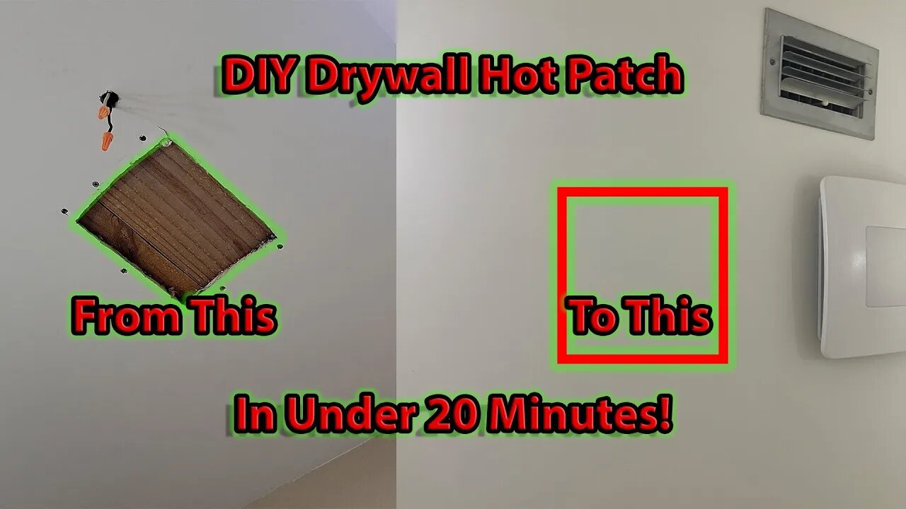 DIY: Drywall Hot Patch in Under 20 Minutes!