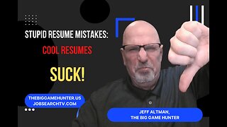 Stupid Resume Mistakes: Cool Resumes Suck | JobSearchTV.com