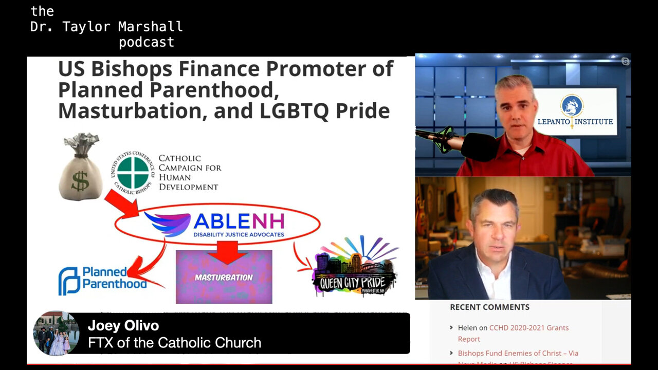 Judas US Bishops respond to Money Lawsuits Shame | Dr Taylor Marshall and Michael Hichborn