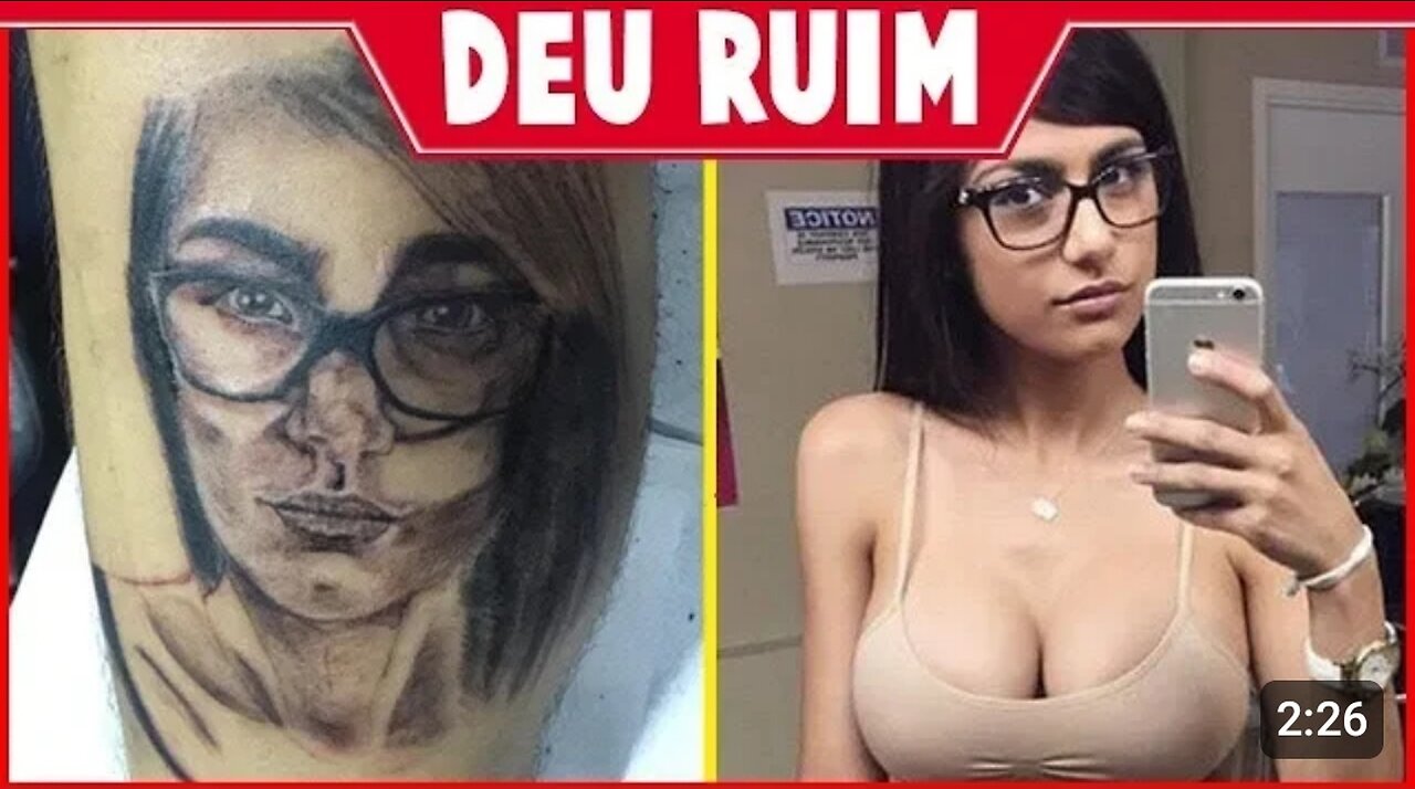 BRASILEIRO TATUA MIA KHALIFA E A RESPOSTA DELA É IMPRESSIONANTE!