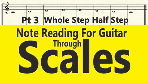 How To Read Guitar Sheet Music Book | Audio Book | Pt 3 Whole Step Half Step
