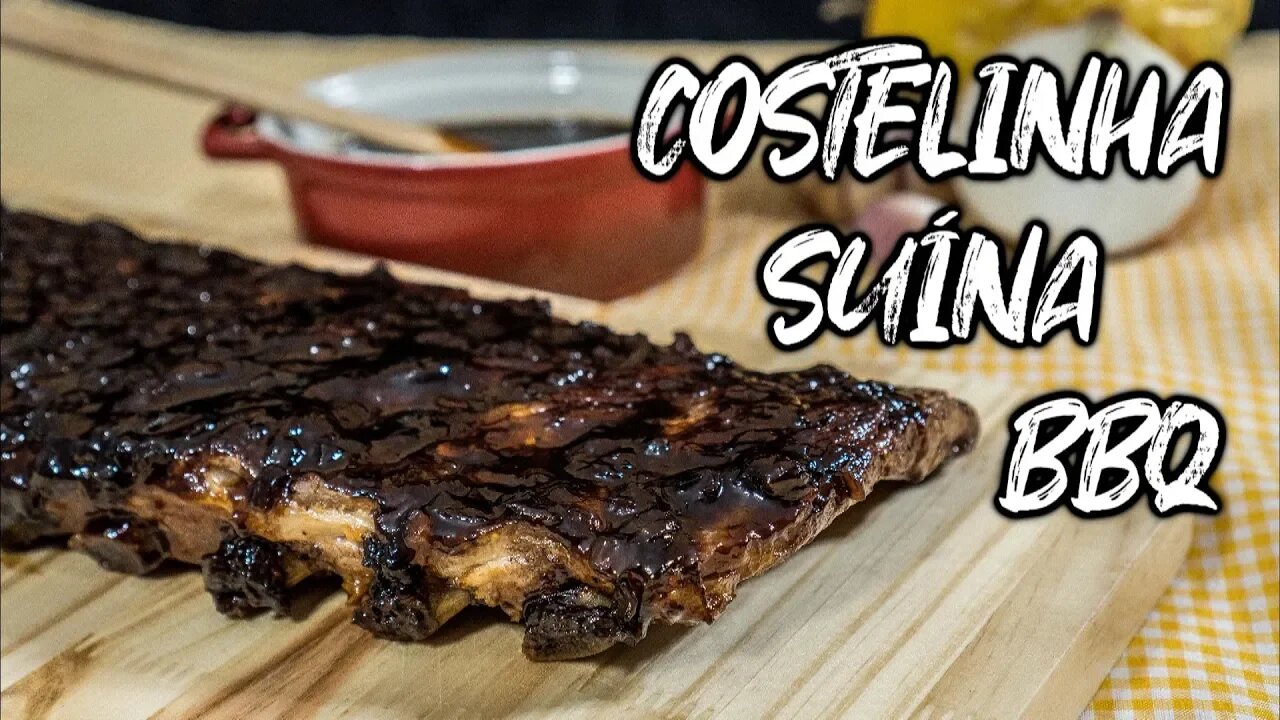 COSTELINHA SUÍNA NO FORNO - COM BARBECUE DE MARACUJÁ