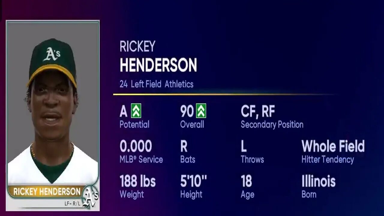 How To Create Rickey Henderson MLB The Show 22