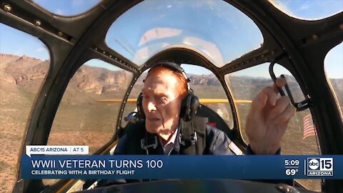 Valley veteran takes flight for 100th birthday