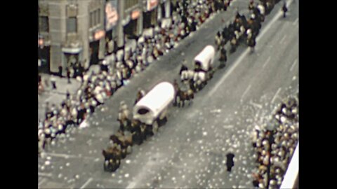 1956 Harris County Sheriff's Mounted Posse, Houston Fat Stock Show and Rodeo Parade and performance