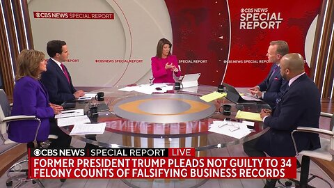CBS News Special Report as former President Trump is charged