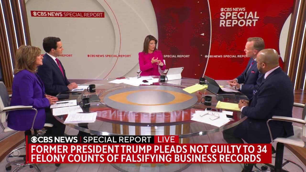 CBS News Special Report as former President Trump is charged