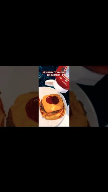 COMO FAZER UM HAMBÚRGUER MARAVILHOSO 😜 #Shorts