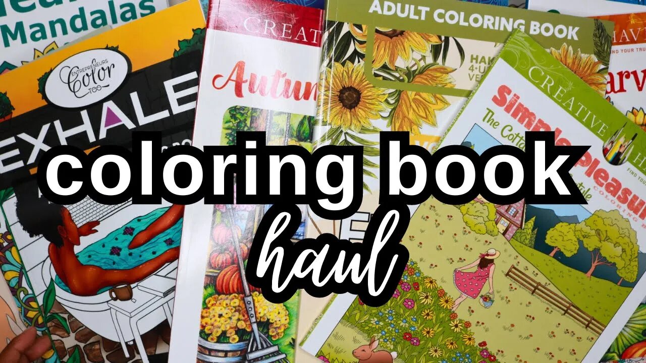 Adult Coloring Book Haul with Flips | What I Bought in August 2023