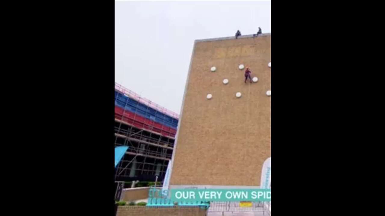 Josie Gibson stuns This Morning viewers as she abseils down iconic Television Centre