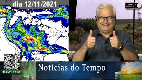 Chuvas se espalham e formam um grande corredor de umidade desde MInas/Bahia até o centro-oeste