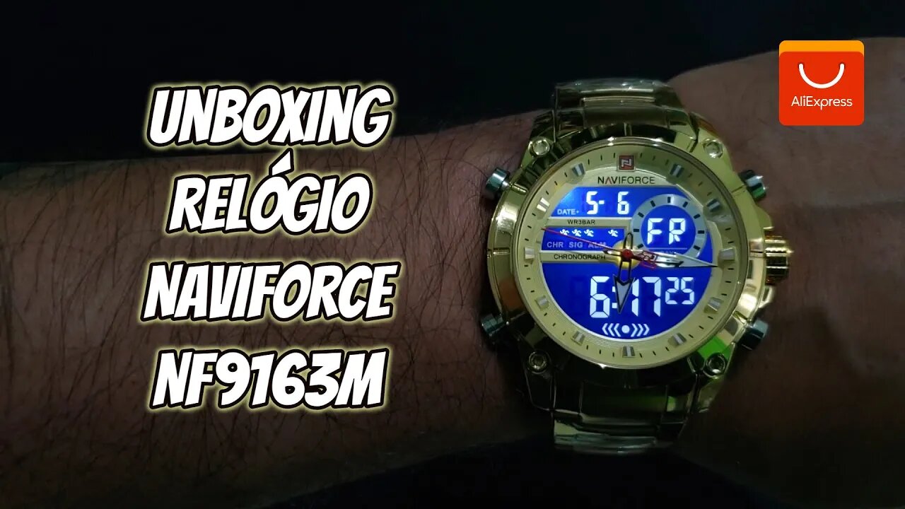 Unboxing Relógio Naviforce NF9163M