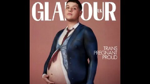 GLAMOUR MAGAZINE UNDER FIRE FOR PUTTING HALF-NAKED PREGNANT GIRL/MAN ON COVER