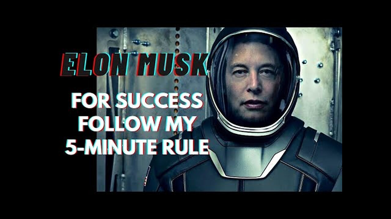 The 5-Minute Rule That Made Elon Musk Successful rule#viral#interview