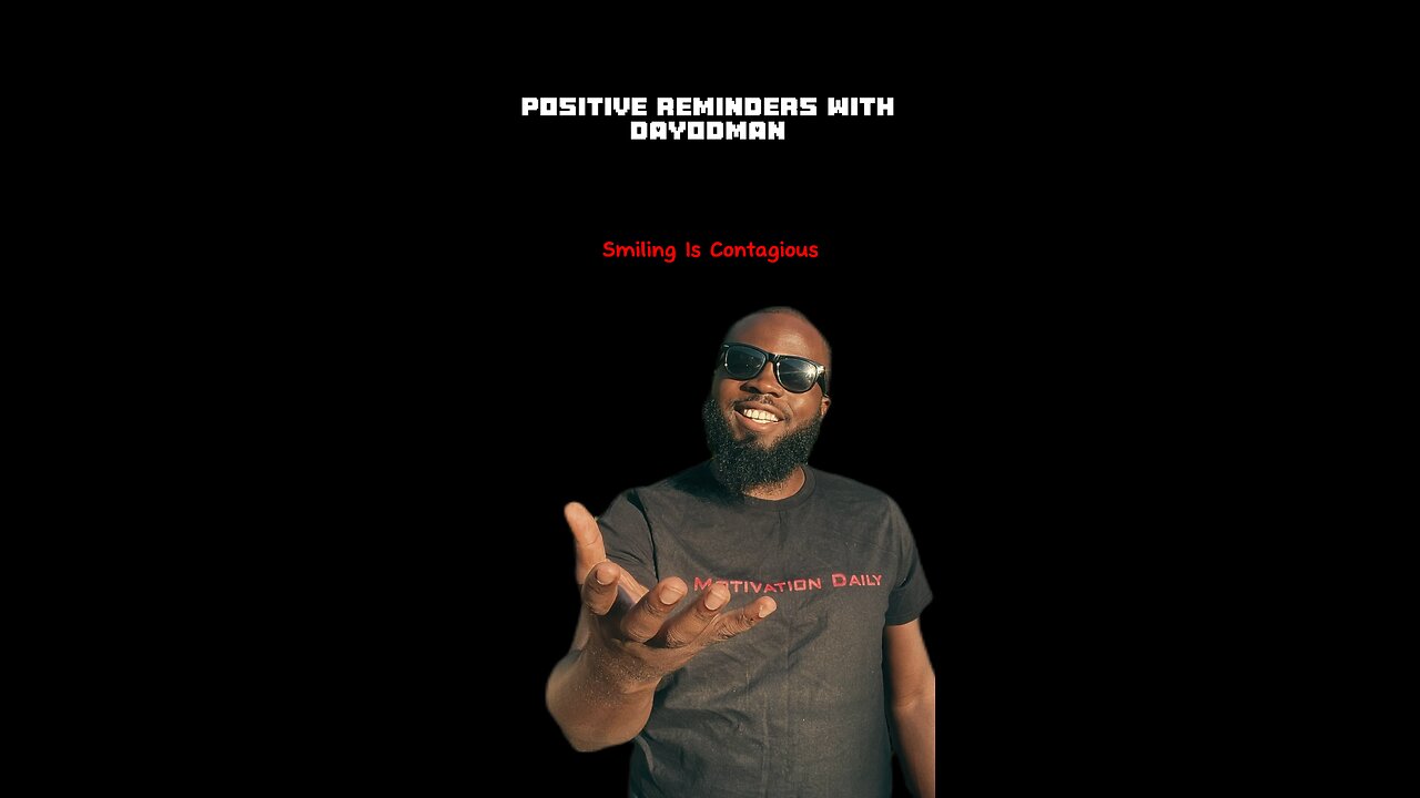 Smiling Is Contagious #dayodman #itis #smile #eeyayyahh #motivation