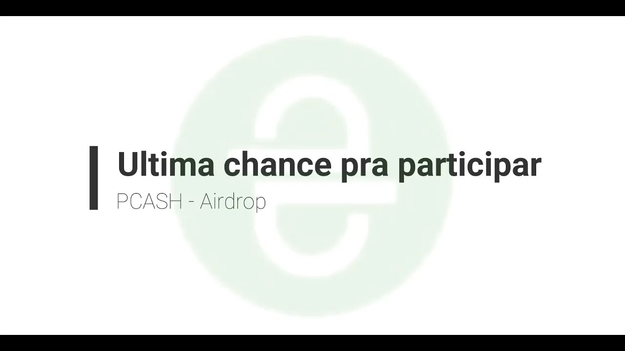 Finalizado - Airdrop - Pcash - saque na P2p https://bit.ly/Ex_P2PB2B_Qb