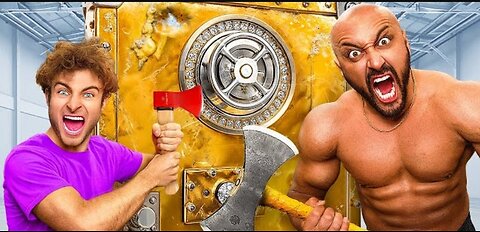 WORLD STRONGEST MAN VS $500,000 BANK VAULT!!