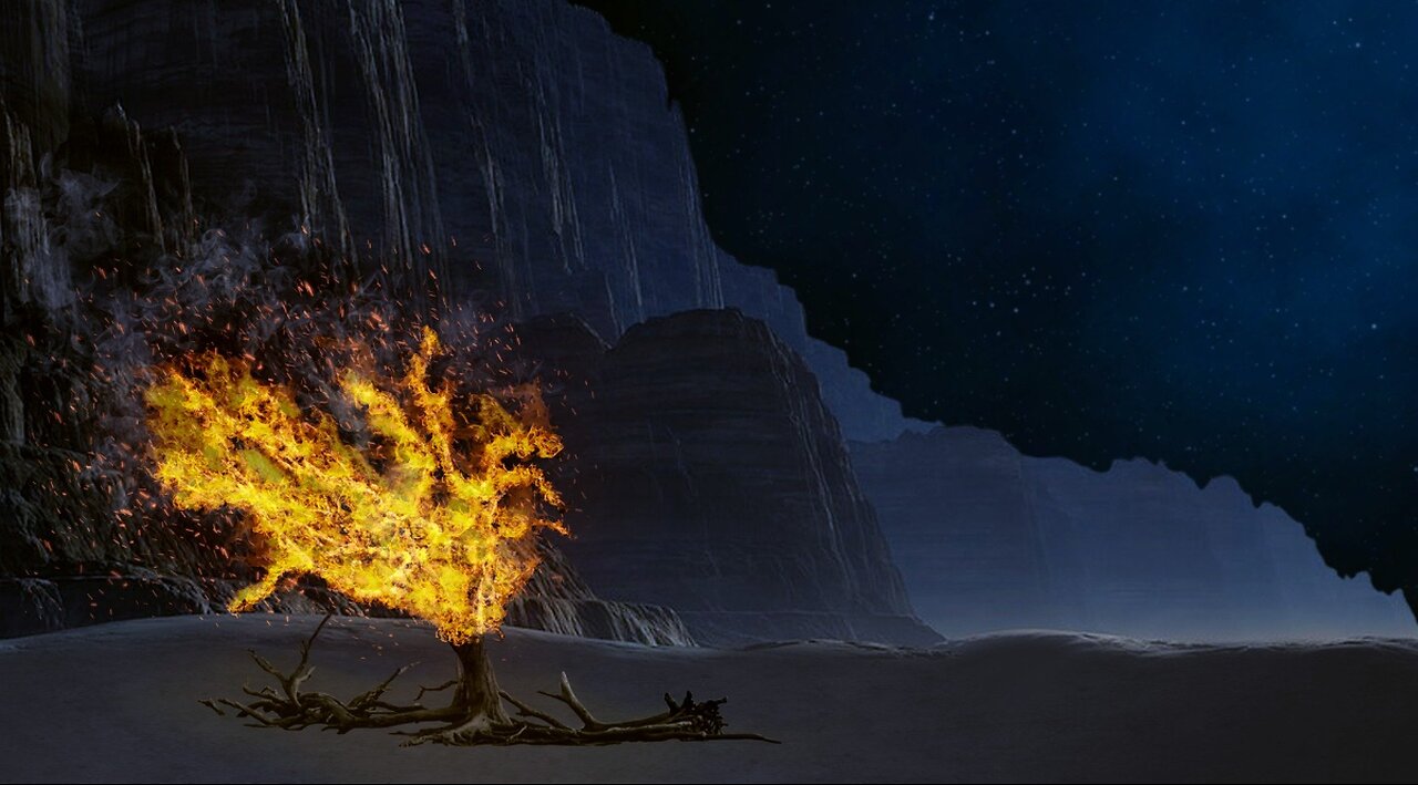 Exodus Chapter 3. Moses and the burning bush. (SCRIPTURE)