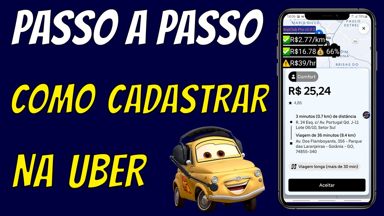 CADASTRO NA UBER | Passo a Passo de como se cadastrar na UBER