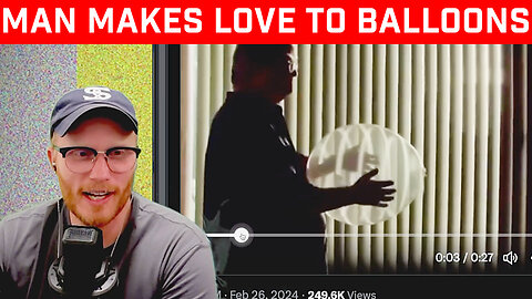 Man MAKES LOVE to Balloons