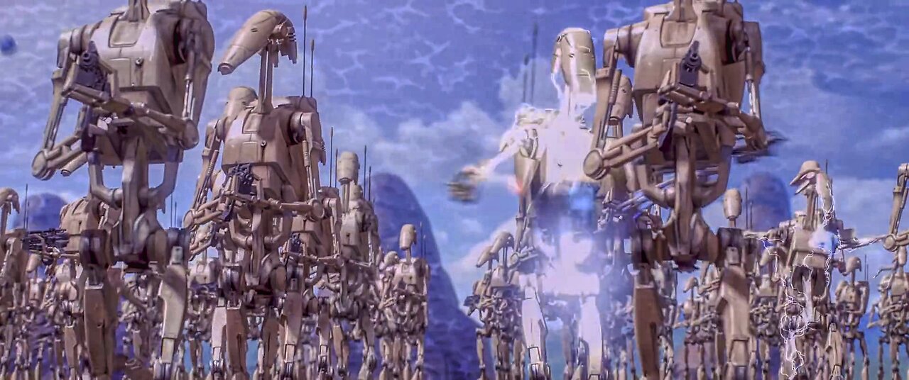 Star Wars: Episode I - The Phantom Menace (1999) | Battle of Naboo - Gungans vs Droids