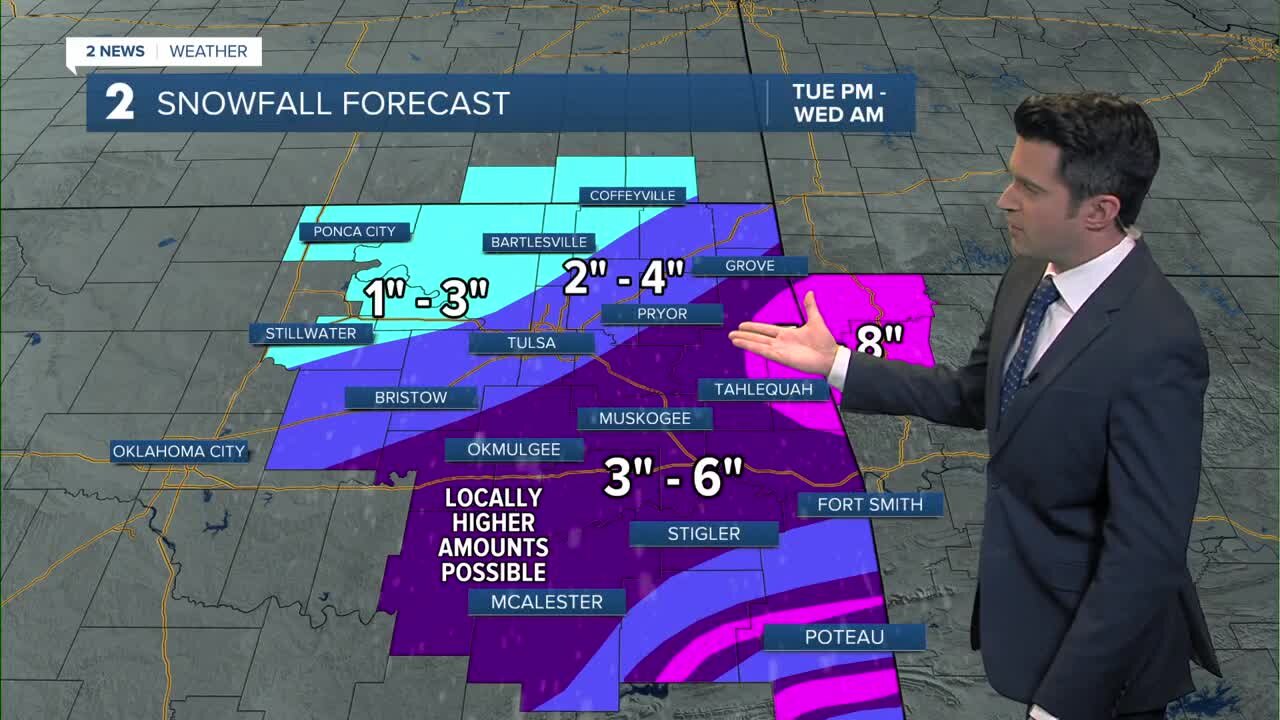 Rain changes to snow