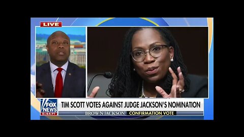 Senator Tim Scott Responds to Backlash Against His Opposition to Ketanji Brown Jackson Nomination