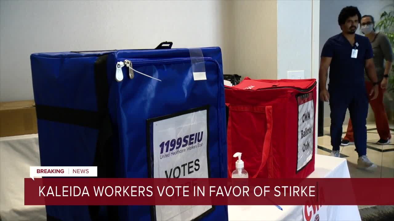 Unionized Kaleida Health employees vote to authorize a strike