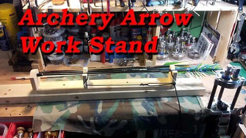 Homemade, Archery, Arrow Work Stand, for Cresting or Repairing your Arrows.