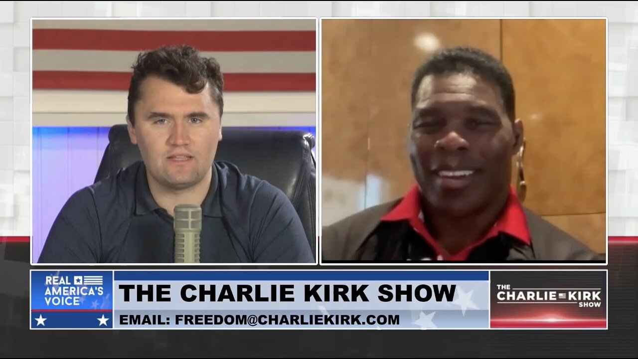 Herschel Walker Joins Charlie Kirk Give an Update on His Campaign