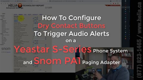 How To Configure Dry Contact Buttons To Trigger Audio Alerts on a Yeastar S Series Phone