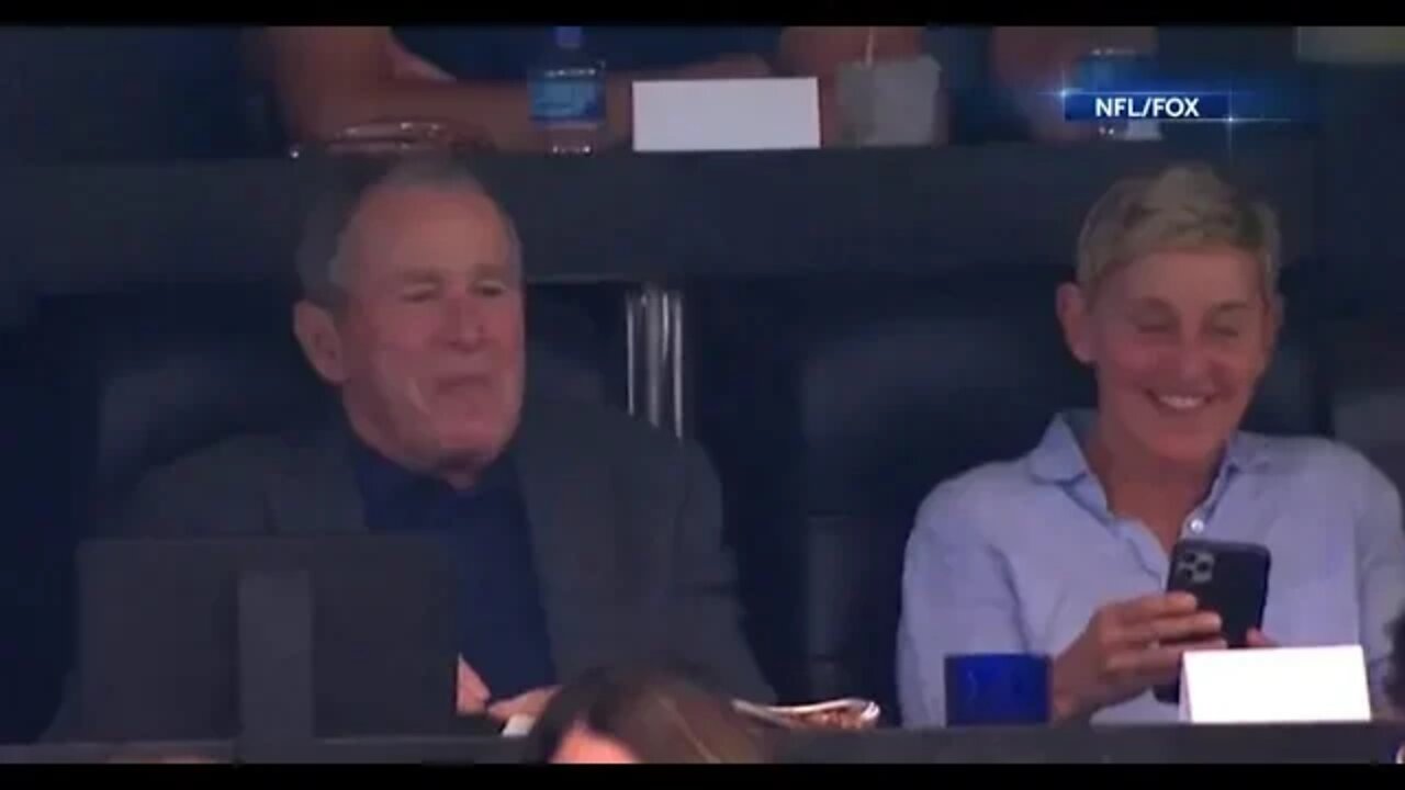 Ellen Chills With War Criminal Bush