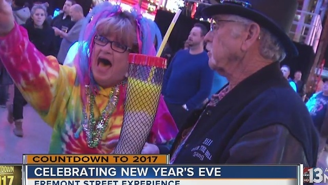 New Year's Eve celebrations on Fremont Street