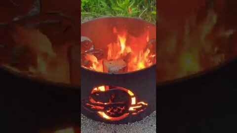 Starting a camp fire