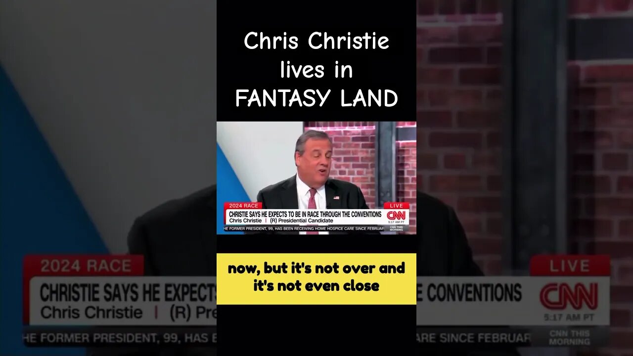 Chris Christie pretends he has a chance