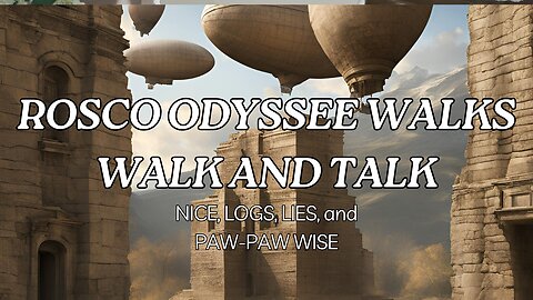 ROSCO ODYSSEE WALKS- WALK AND TALK. TODAY ROSCO ODYSSEE TALKS ABOUT NICE, LOGS, LIES AND PAW PAW.