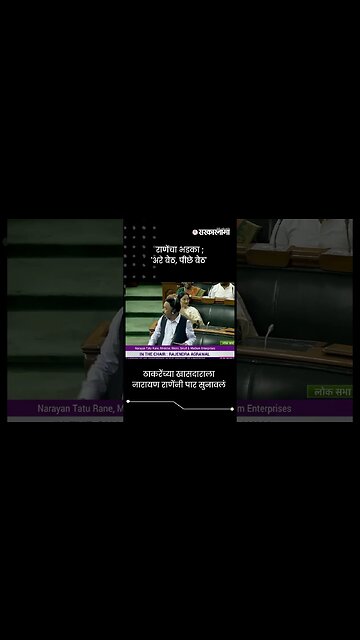 राणेंचा भडका ;'अरे बैठ, पीछे बैठ' | Narayan Rane On Thackeray Group MLA | Sarkarnama | #shorts