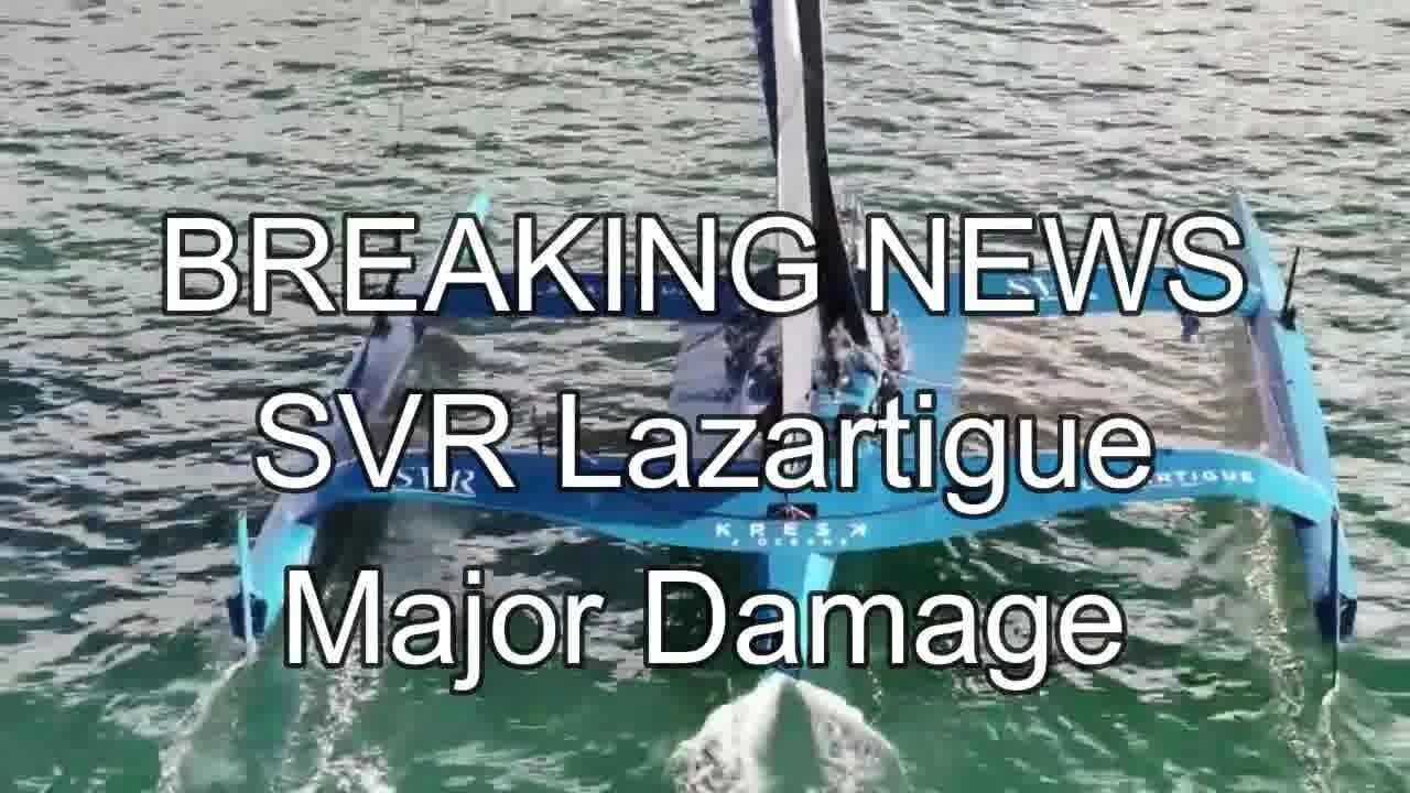 MAJOR DAMAGE SVR Lazartigue Sailing Highlights Jan 19.24 BROKEN Boats Sails, Crew, OGR Boat Penalty,