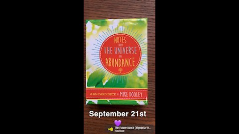 September 21st oracle card