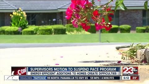 Supervisors motion to suspend PACE program