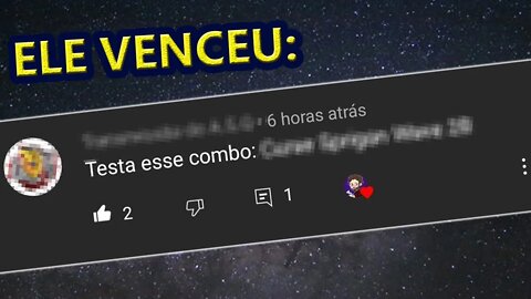 o INSCRITO que GANHOU de mim (bem, me venceu pelo cansaço, na verdade)