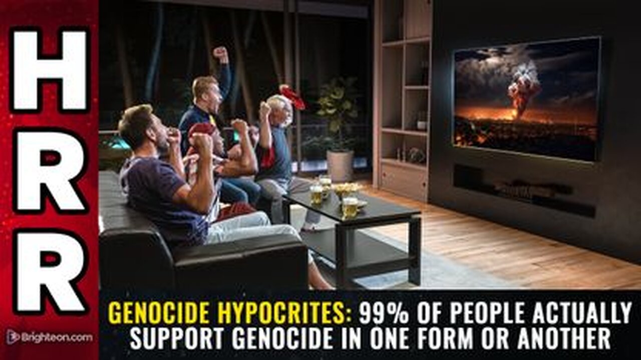 GENOCIDE HYPOCRITES - 99% of people actually support genocide in one form or another