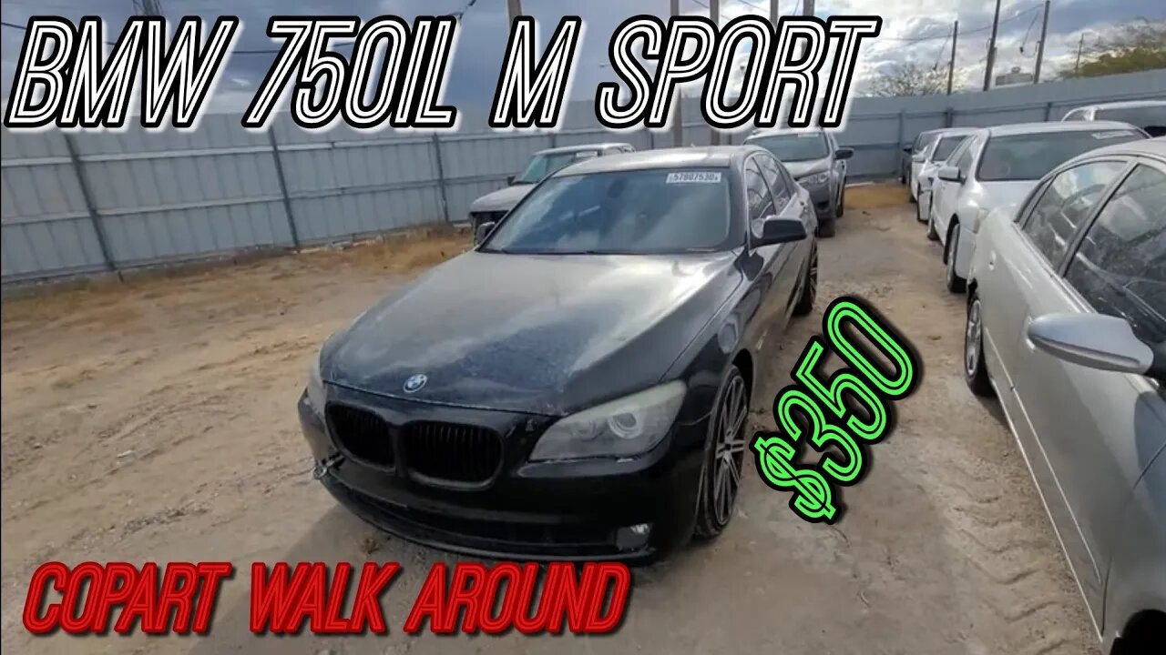 BMW 750 For $350, RV's, Copart Walk Around