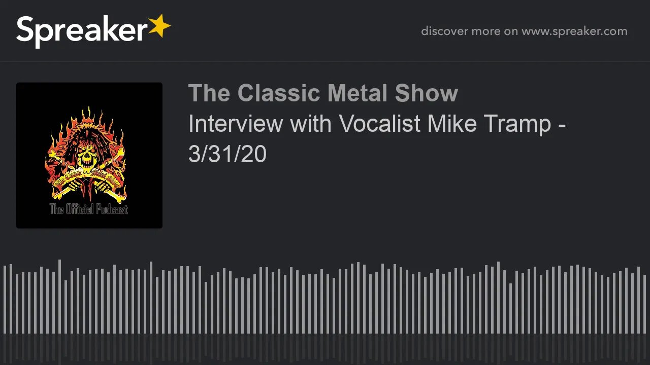 CMS HIGHLIGHT - Interview with Vocalist Mike Tramp - 3/31/20